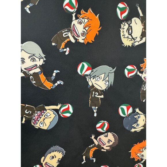 Size 3X 22 24 Haikyu!! Chibi Characters Suspender Skirt w/Pockets Hot Topic Plus - Picture 5 of 7